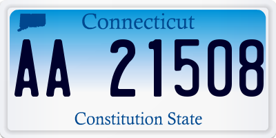 CT license plate AA21508