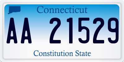 CT license plate AA21529