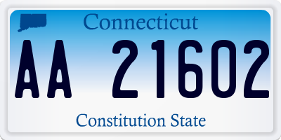 CT license plate AA21602