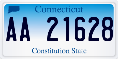 CT license plate AA21628