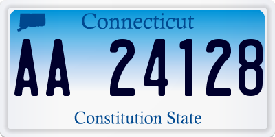 CT license plate AA24128