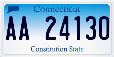 CT license plate AA24130