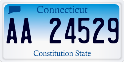 CT license plate AA24529