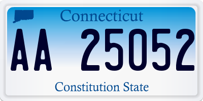 CT license plate AA25052