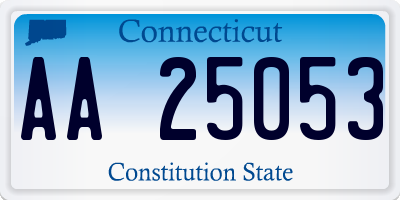CT license plate AA25053