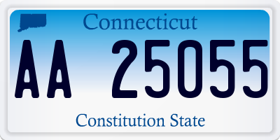 CT license plate AA25055