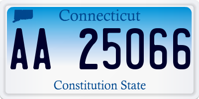 CT license plate AA25066