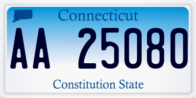 CT license plate AA25080