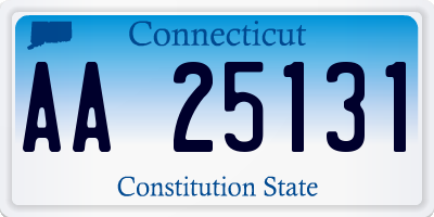 CT license plate AA25131