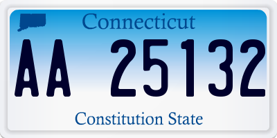 CT license plate AA25132