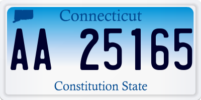 CT license plate AA25165