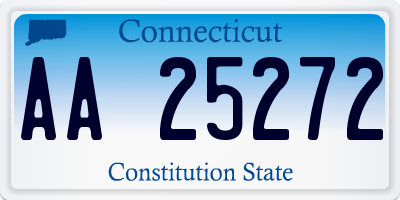 CT license plate AA25272