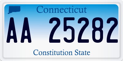 CT license plate AA25282