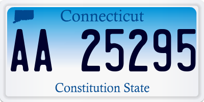 CT license plate AA25295
