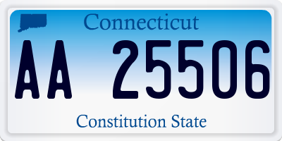 CT license plate AA25506