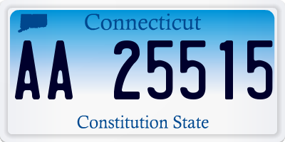 CT license plate AA25515