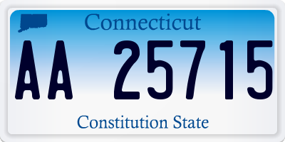 CT license plate AA25715