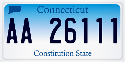 CT license plate AA26111