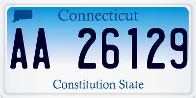 CT license plate AA26129