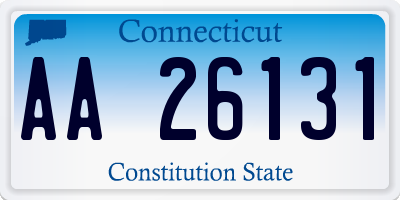 CT license plate AA26131