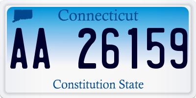 CT license plate AA26159