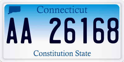 CT license plate AA26168