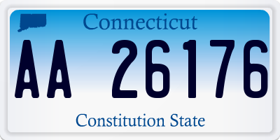 CT license plate AA26176