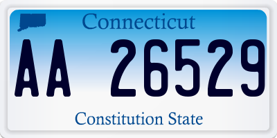 CT license plate AA26529