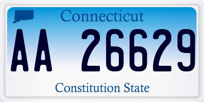 CT license plate AA26629