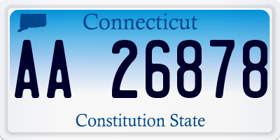 CT license plate AA26878