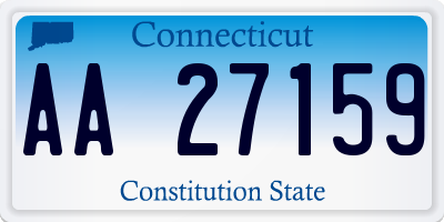 CT license plate AA27159