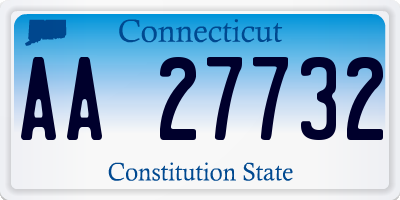 CT license plate AA27732