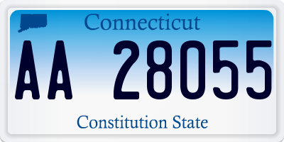 CT license plate AA28055