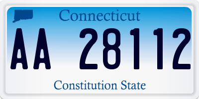 CT license plate AA28112