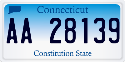 CT license plate AA28139