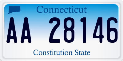 CT license plate AA28146