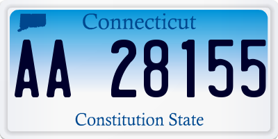 CT license plate AA28155