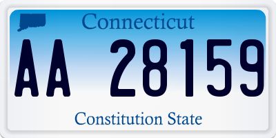 CT license plate AA28159