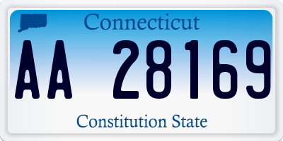 CT license plate AA28169