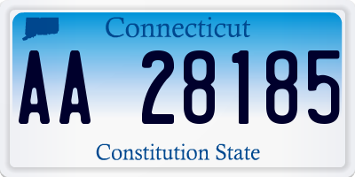 CT license plate AA28185