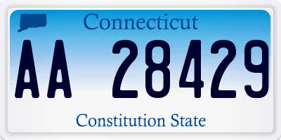 CT license plate AA28429