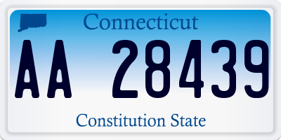 CT license plate AA28439