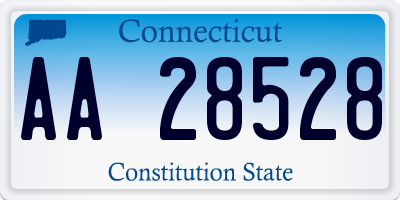 CT license plate AA28528