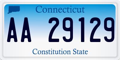 CT license plate AA29129