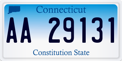 CT license plate AA29131