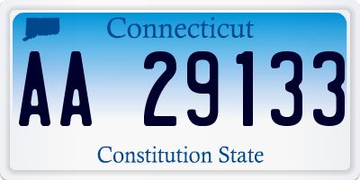 CT license plate AA29133