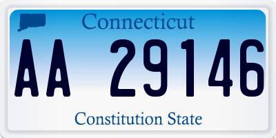 CT license plate AA29146