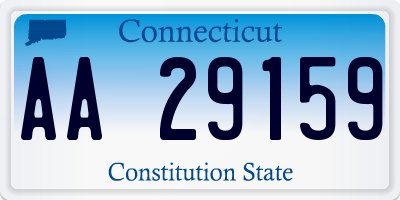 CT license plate AA29159