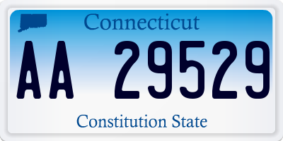 CT license plate AA29529
