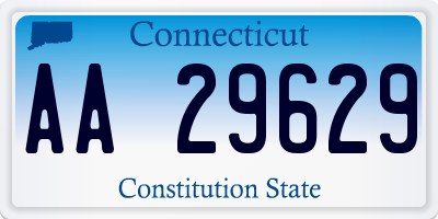 CT license plate AA29629